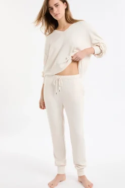 ETAM Homewear|Partes De Abajo De Pijama|Pantalón de pijama con cordón BEIGE