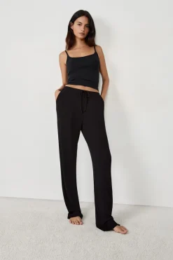 ETAM Homewear|Partes De Abajo De Pijama|Pantalón de pijama con cordón NEGRO