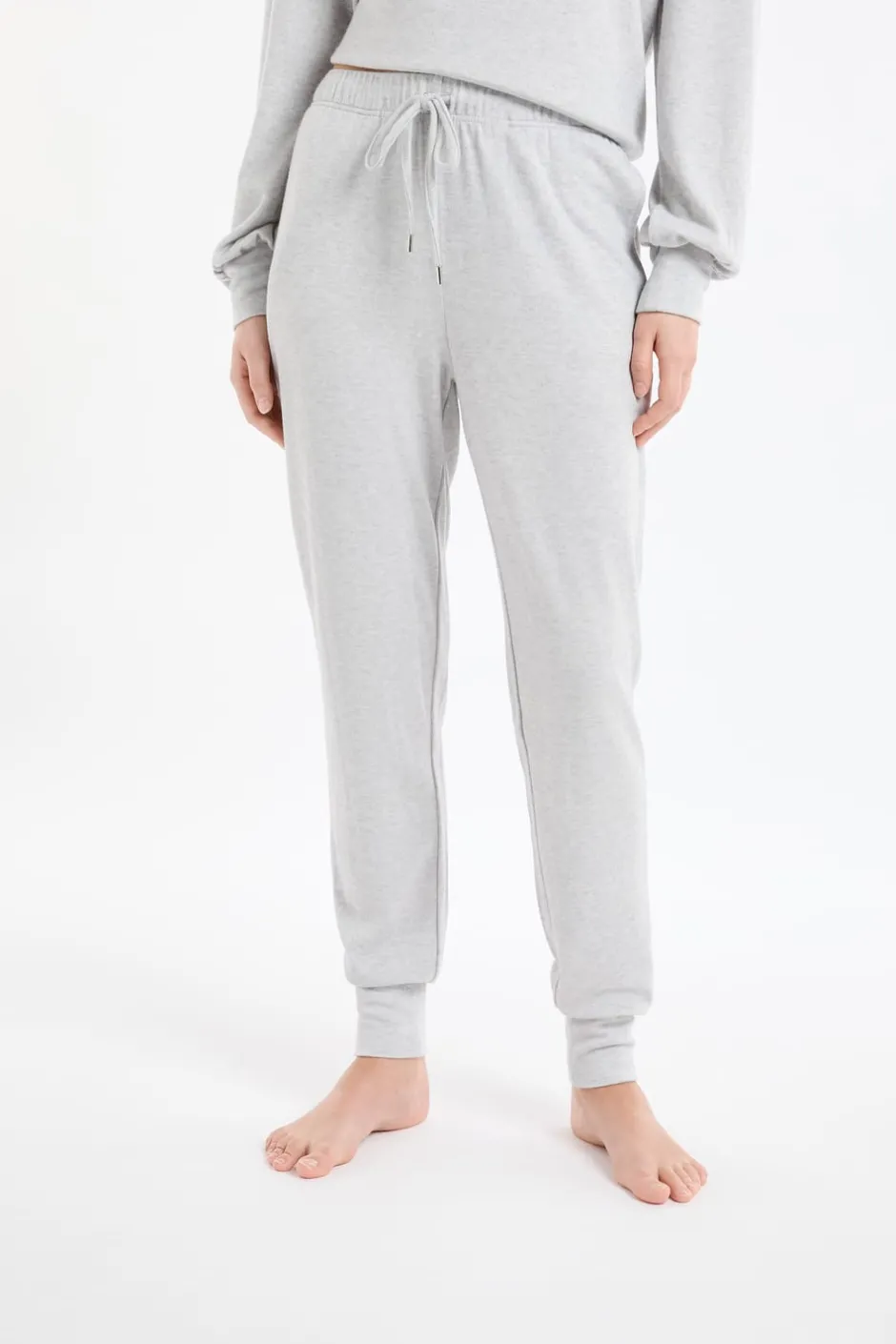 ETAM Homewear|Partes De Abajo De Pijama|Pantalón de pijama con cordón GRIS CLARO