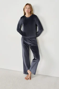 ETAM Pijamas Calentitos|Partes De Abajo De Pijama|Pantalón de pijama con efecto terciopelo AZUL NOCHE