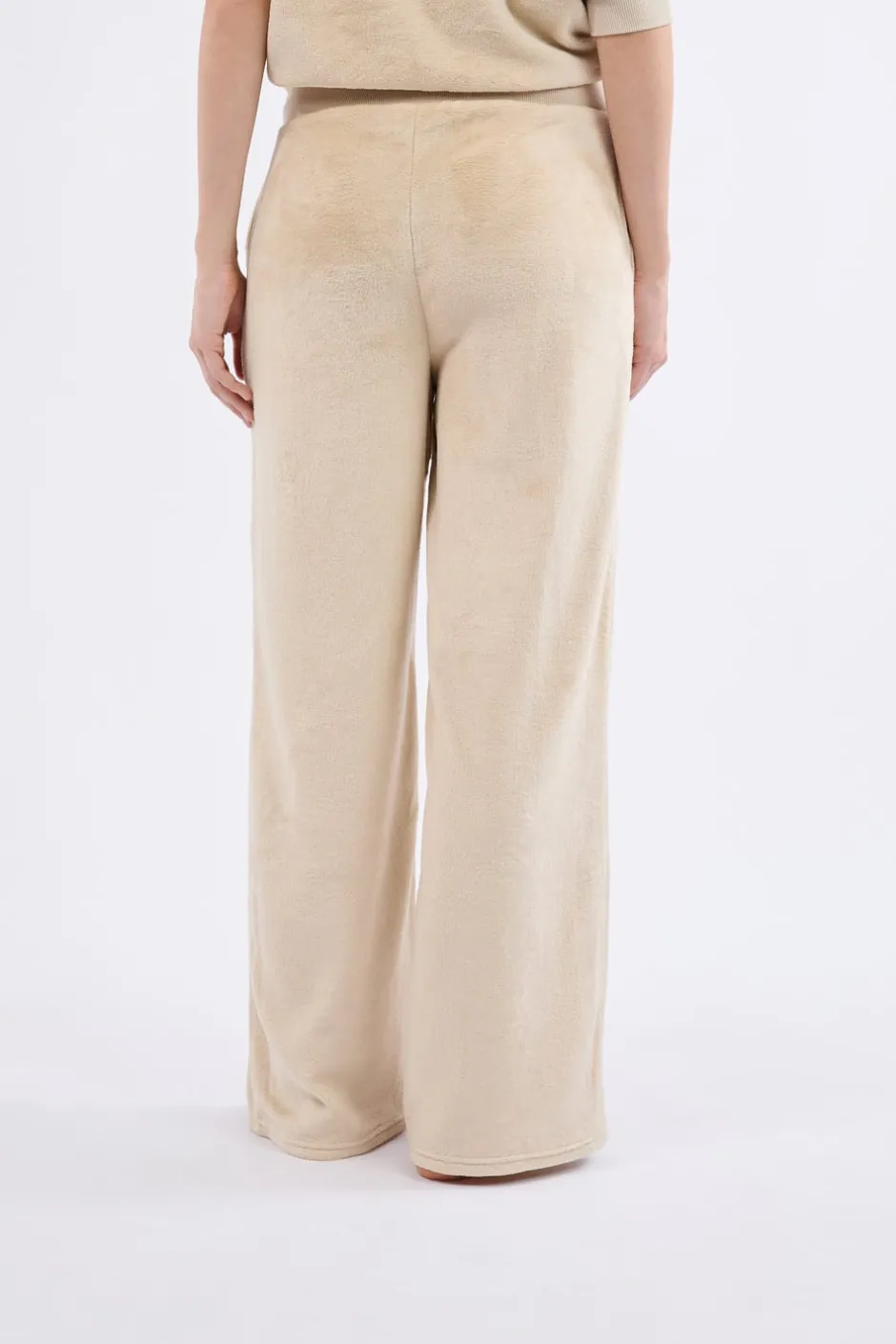 ETAM Pijamas Calentitos|Partes De Abajo De Pijama|Pantalón de pijama con efecto terciopelo BEIGE