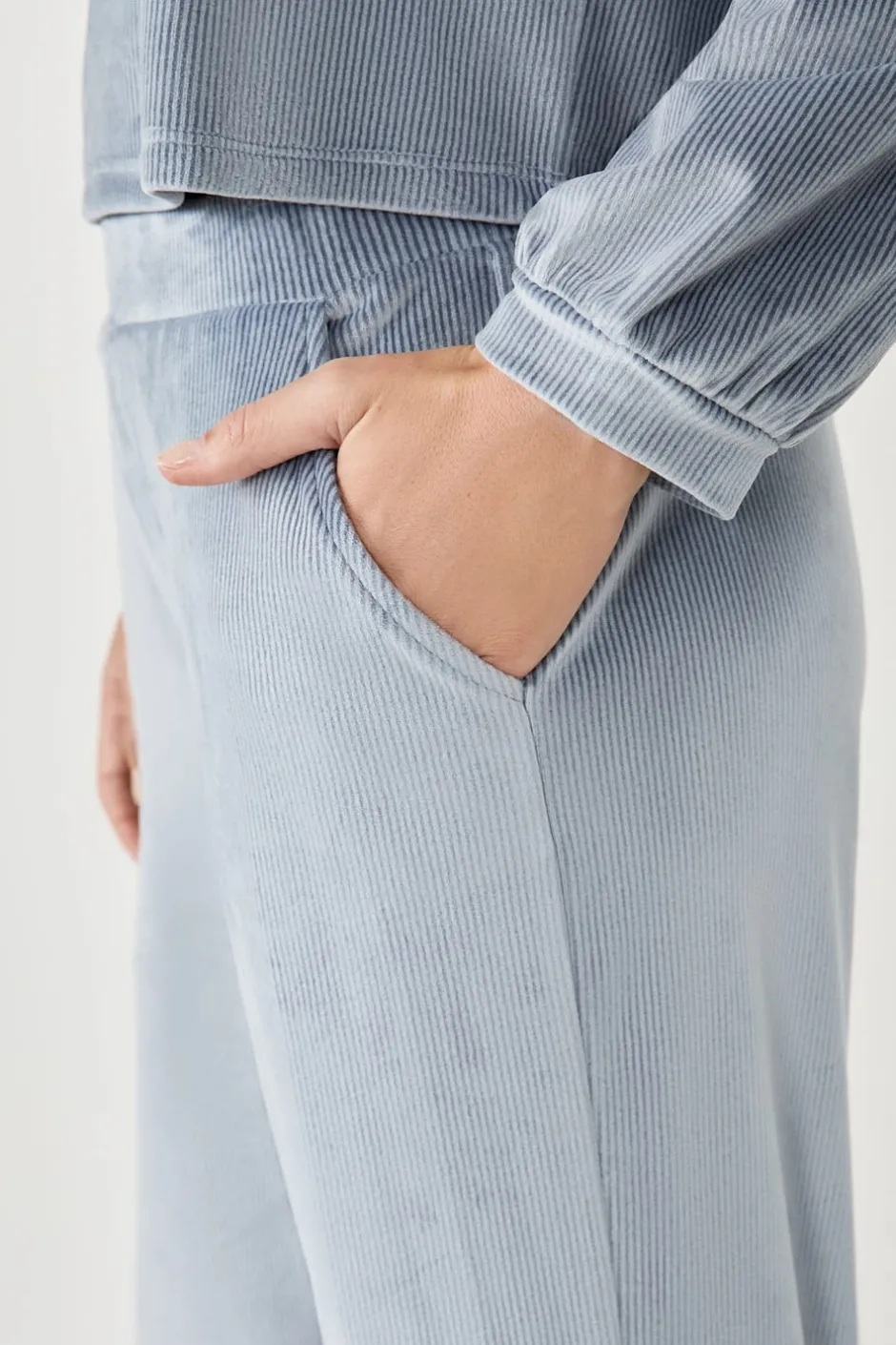 ETAM Pijamas Calentitos|Partes De Abajo De Pijama|Pantalón de pijama con efecto terciopelo AZUL
