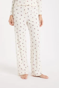 ETAM Los Pijamas Más Responsables|Partes De Abajo De Pijama|Pantalón de pijama con estampado de cerezas lino