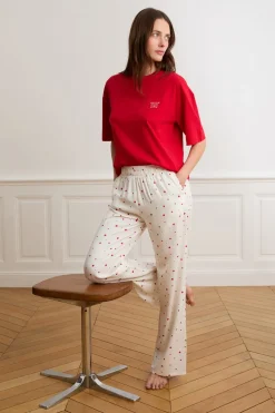ETAM Los Pijamas Más Responsables|Partes De Abajo De Pijama|Pantalón de pijama con estampado de corazones IMP FD crudo