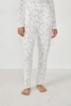 ETAM Partes De Abajo De Pijama|Los Pijamas Más Responsables|Pantalón de pijama con estampado de corazones MULTICOLOR
