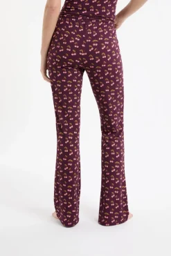 ETAM Los Pijamas Más Responsables|Partes De Abajo De Pijama|Pantalón de pijama con estampado de cerezas VIOLET