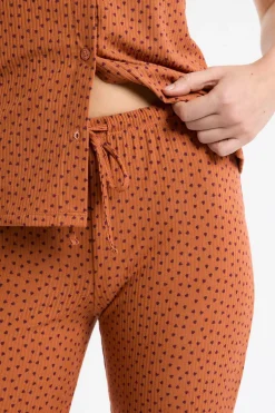 ETAM Los Pijamas Más Responsables|Partes De Abajo De Pijama|Pantalón de pijama con estampado de corazones MARR&Oacute;N