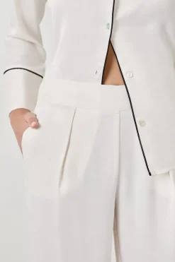 ETAM Pijamas Para Novias|Partes De Abajo De Pijama|Pantalón de pijama de satén CRUDO