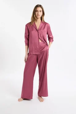 ETAM Los Pijamas Más Responsables|Partes De Abajo De Pijama|Pantalón de pijama de satén a rayas PETUNIA