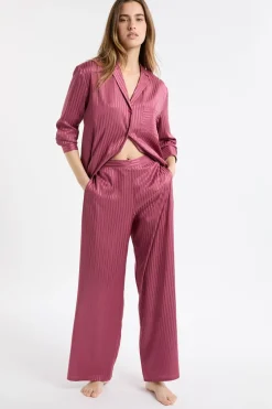 ETAM Los Pijamas Más Responsables|Partes De Abajo De Pijama|Pantalón de pijama de satén a rayas PETUNIA