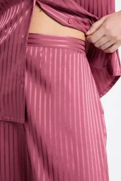 ETAM Los Pijamas Más Responsables|Partes De Abajo De Pijama|Pantalón de pijama de satén a rayas PETUNIA