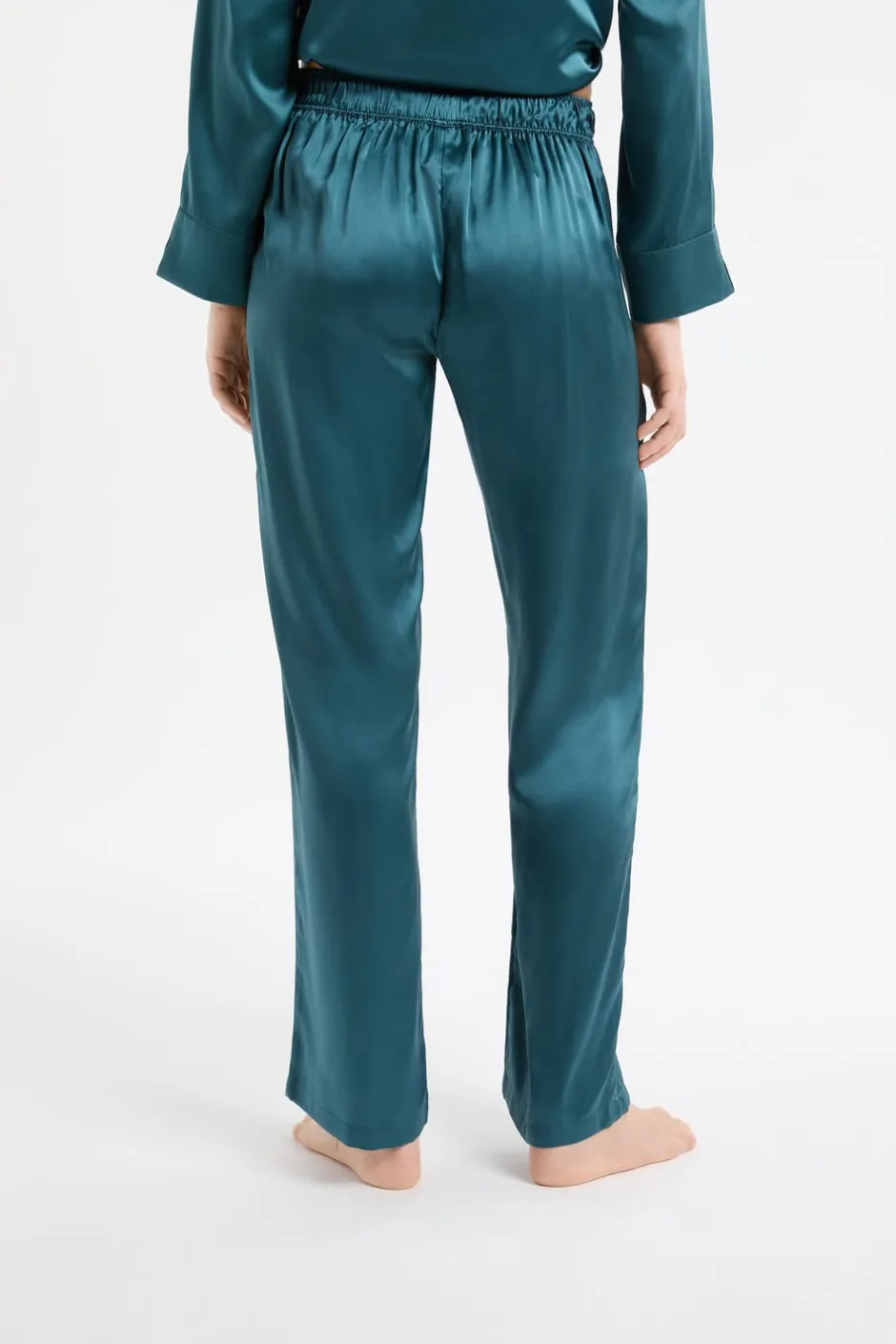 ETAM Pijamas De Seda|Partes De Abajo De Pijama|Pantalón de pijama de seda NATURAL