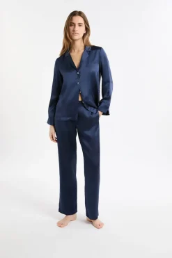 ETAM Pijamas De Seda|Partes De Abajo De Pijama|Pantalón de pijama de seda TRANSPARENTE