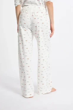 ETAM Partes De Abajo De Pijama|Los Pijamas Más Responsables|Pantalón de pijama estampado de algodón CRUDO