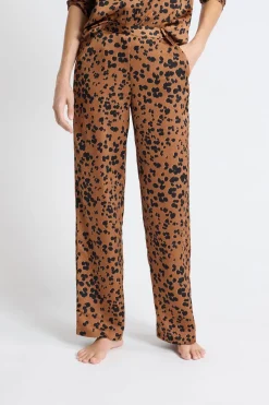 ETAM Partes De Abajo De Pijama|Los Pijamas Más Responsables|Pantalón de pijama estampado MARRON