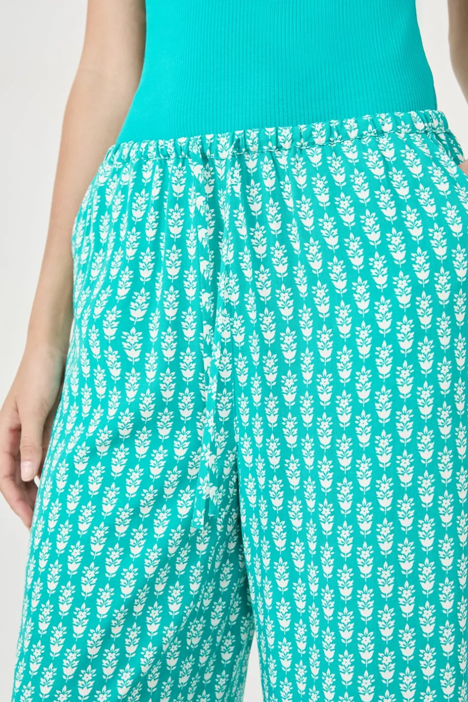 ETAM Partes De Abajo De Pijama|Los Pijamas Más Responsables|Pantalón de pijama estampado VERDE