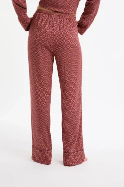 ETAM Los Pijamas Más Responsables|Partes De Abajo De Pijama|Pantalón de pijama estampado BURDEOS GRANATE