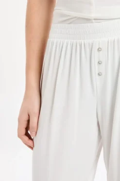 ETAM Pijamas Esenciales|Partes De Abajo De Pijama|Pantalón de pijama liso BLANCO CRUDO
