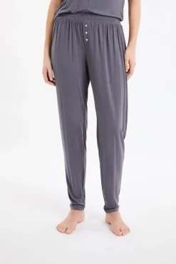 ETAM Pijamas Esenciales|Partes De Abajo De Pijama|Pantalón de pijama liso ANTRACITA