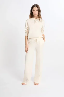 ETAM Homewear|Los Pijamas Más Responsables|Pantalón de pijama recto CRUDO