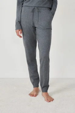 ETAM Homewear|Pijamas Calentitos|Pantalón de punto pijama ANTRACITA
