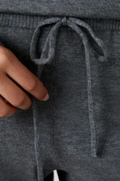 ETAM Homewear|Pijamas Calentitos|Pantalón de punto pijama ANTRACITA
