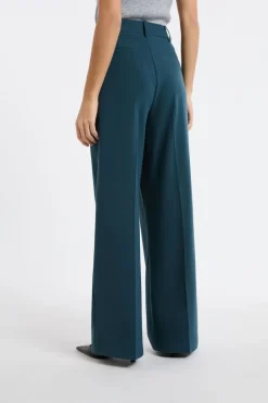 ETAM Corte Ancho|Pantalones|Pantalón de traje ancho VERDE PATO