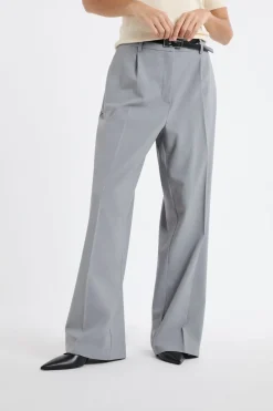 ETAM Corte Ancho|Pantalones|Pantalón de traje ancho GRIS