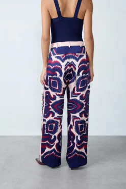ETAM Corte Fluido|Corte Ancho|Pantalón fluido ESTAMPADO
