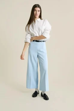 ETAM Corte Ancho|Pantalones|Pantalon cropped BLEU
