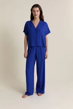 ETAM Los Pijamas Más Responsables|Partes De Abajo De Pijama|Pantalon de pyjama à pois BLEU ROYAL
