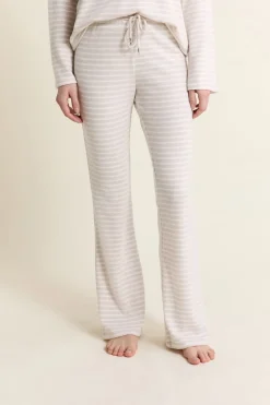 ETAM Homewear|Los Pijamas Más Responsables|Pantalon de pyjama à rayures BEIGE