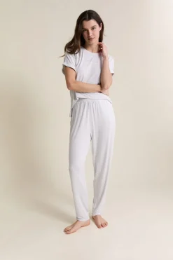 ETAM Los Pijamas Más Responsables|Partes De Abajo De Pijama|Pantalon de pyjama élastiqué GRIS CLAIR