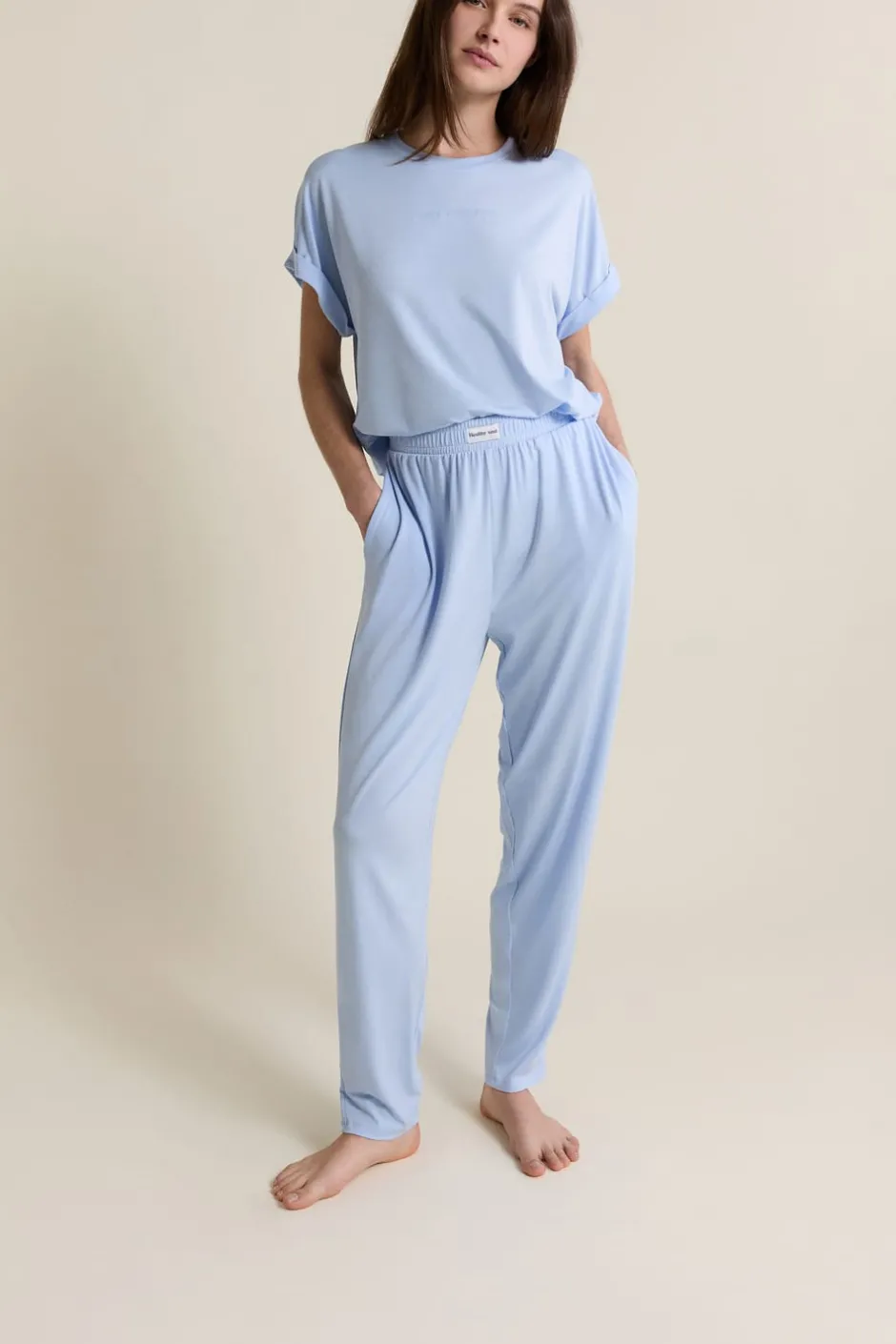 ETAM Los Pijamas Más Responsables|Partes De Abajo De Pijama|Pantalon de pyjama élastiqué BLEU AZUR