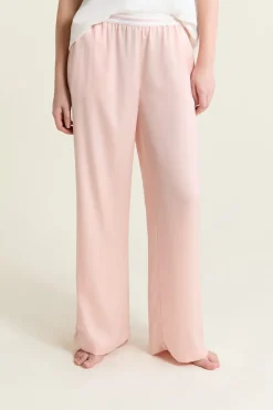 ETAM Los Pijamas Más Responsables|Partes De Abajo De Pijama|Pantalon de pyjama taille élastique "move, smile, sleep" ROSE POUDRE