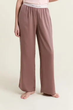 ETAM Los Pijamas Más Responsables|Partes De Abajo De Pijama|Pantalon de pyjama taille élastique "move, smile, sleep" CHOCOLAT