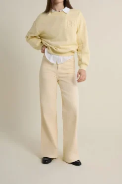 ETAM Corte Ancho|Jeans|Pantalon droit taille haute VANILLE