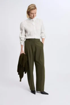 ETAM Pantalones|Pantalon large droit VERT