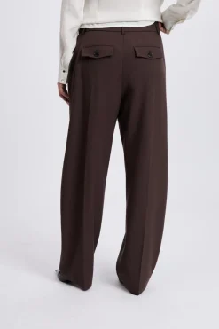 ETAM Pantalones|Pantalon large droit MARRON