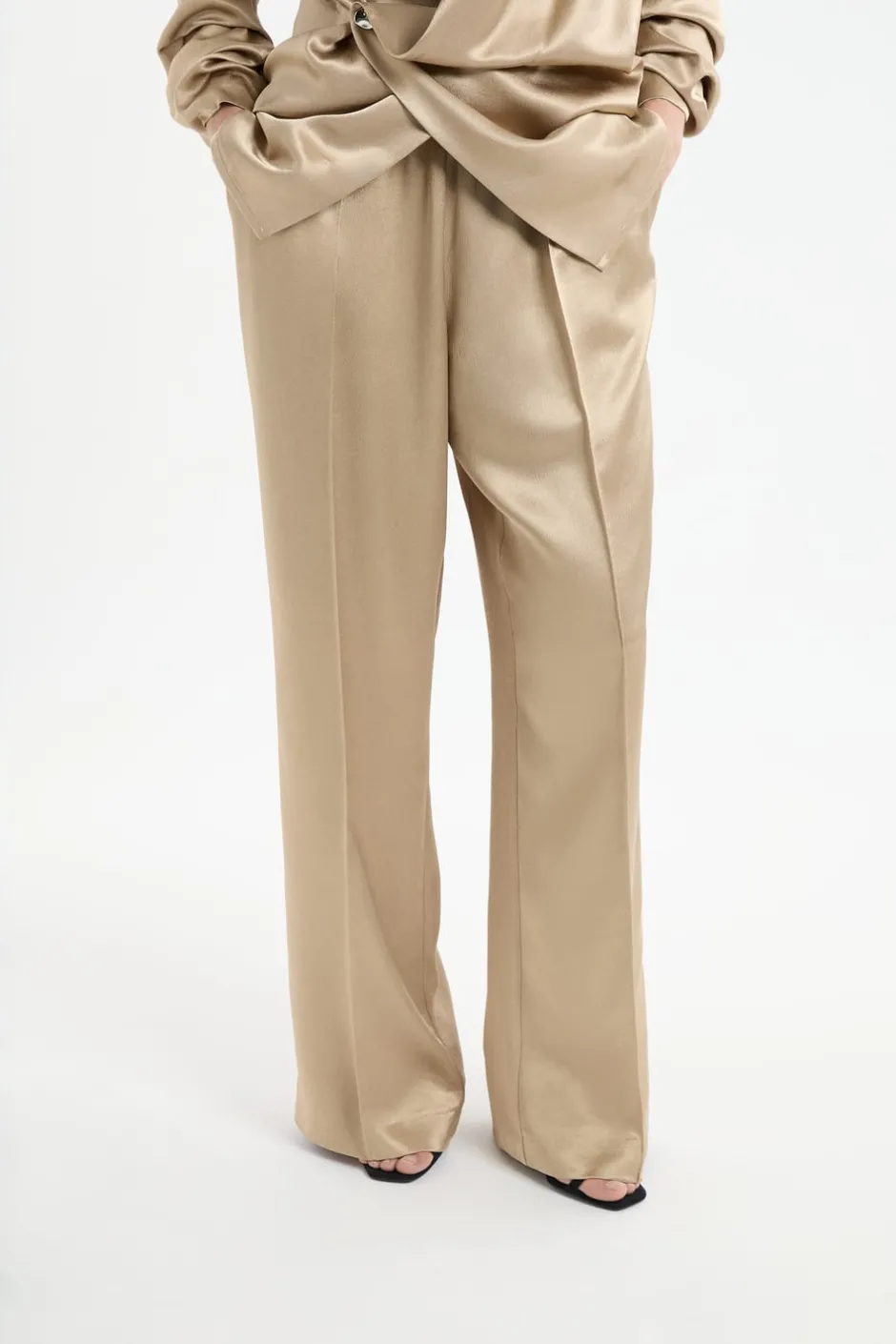 ETAM Corte Ancho|Pantalones|Pantalon large en crêpe SABLE