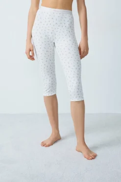 ETAM Culotte|Pantalones cortos de ciclista de algodón acanalado ESTAMPADO