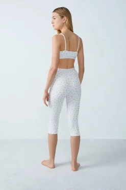 ETAM Culotte|Pantalones cortos de ciclista de algodón acanalado ESTAMPADO