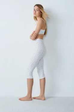 ETAM Culotte|Pantalones cortos de ciclista de algodón acanalado ESTAMPADO