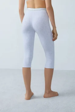 ETAM Culotte|Pantalones cortos de ciclista de algodón acanalado GRIS CLARO
