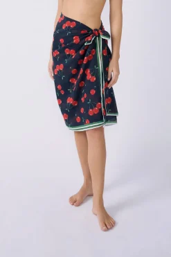 ETAM Túnicas Y Vestidos De Playa|Pareo de algodón estampado Marcia Wear x VERMILLON