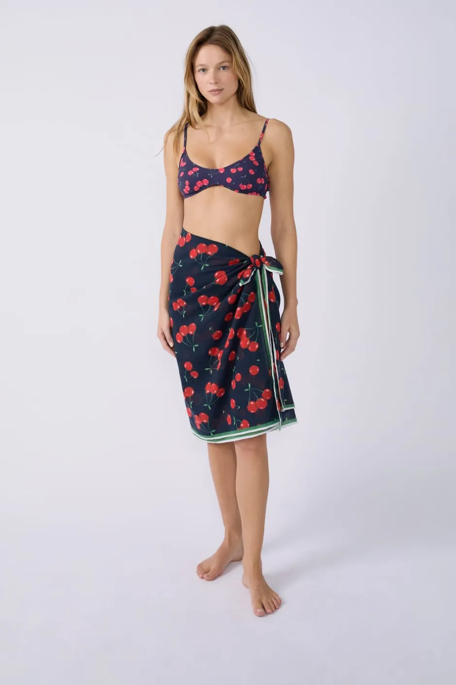ETAM Túnicas Y Vestidos De Playa|Pareo de algodón estampado Marcia Wear x VERMILLON