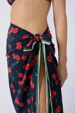 ETAM Túnicas Y Vestidos De Playa|Pareo de algodón estampado Marcia Wear x VERMILLON
