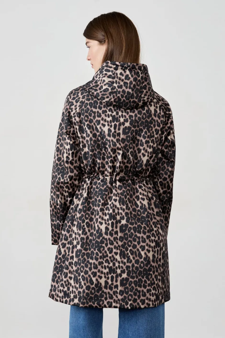 ETAM Abrigos|Parka estampado leopardo ESTAMPADO FONDO CRUDO