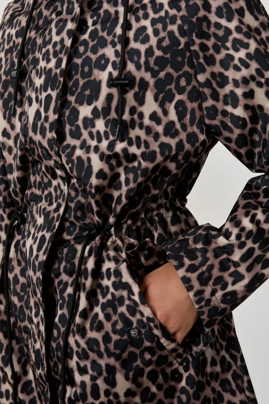 ETAM Abrigos|Parka estampado leopardo ESTAMPADO FONDO CRUDO