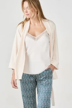 ETAM Pijamas Calentitos|Pijamas 2 Y 3 Piezas|Pijama de 3 piezas ESTAMPADO BLANCO ROTO
